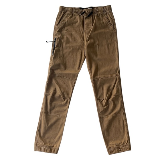 PLUGG BOYS NWT CAMEL COLOR STRETCH JOGGER PANTS SIZE LARGE 14/16 - Picture 1 of 8